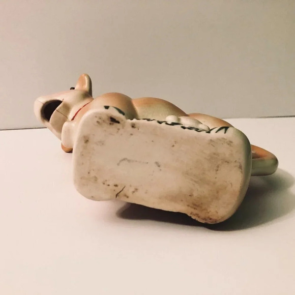 Vintage McMaster Pottery Cow Creamer Canada 7  Inch Long Flaws - Picture 10 of 16